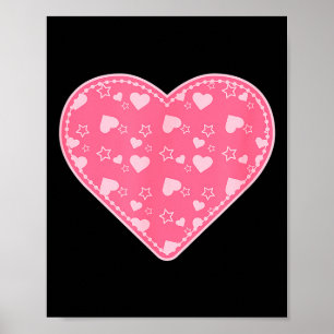 Valentinstag Mit Vielen Herzen Und Sternen Poster