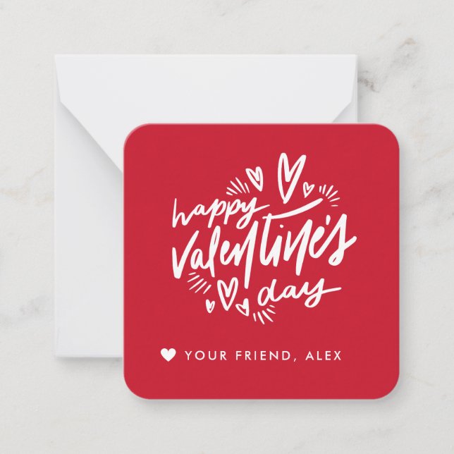 Valentinstag Mitteilungskarte (Vorderseite)