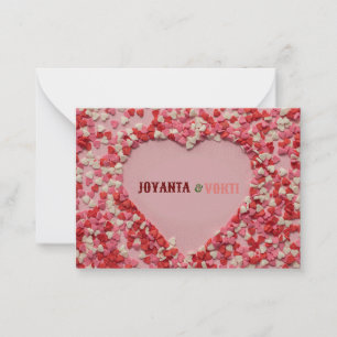 Valentinstag Mitteilungskarte