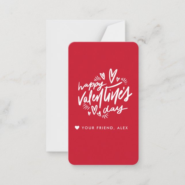 Valentinstag Mitteilungskarte (Vorderseite)