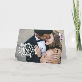 Valentinstag Modernes Skript benutzerdefiniertes F Feiertagskarte