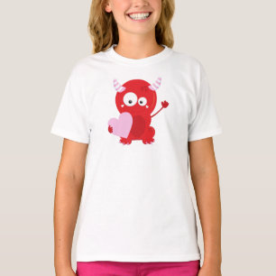 Valentinstag Monster, Niedliches Monster, Herz T-Shirt