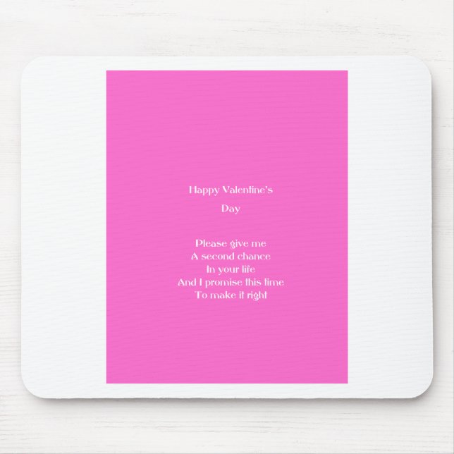 Valentinstag Mousepad (Vorne)