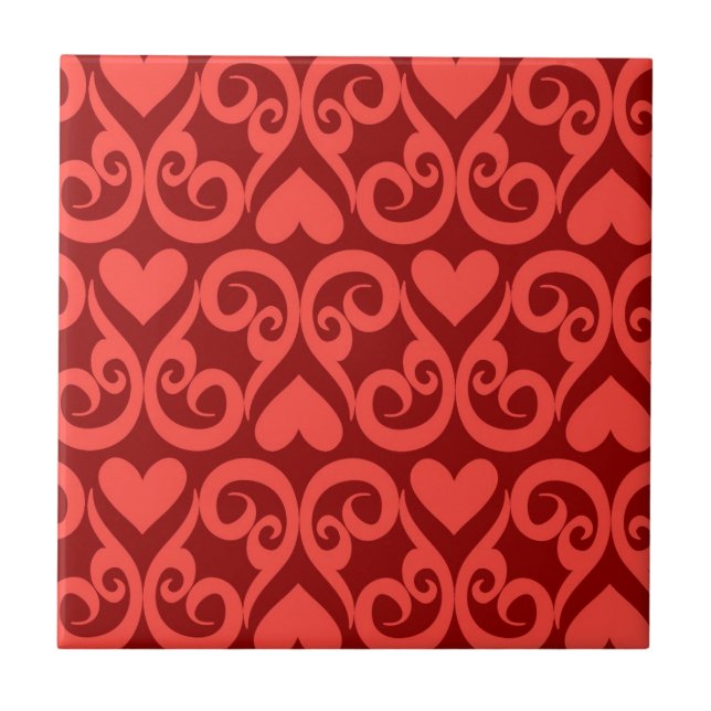 Valentinstag-Muster Fliese (Vorderseite)
