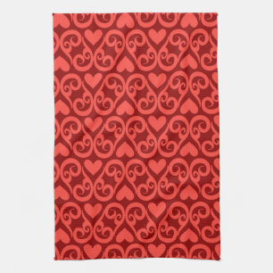 Valentinstag-Muster Handtuch