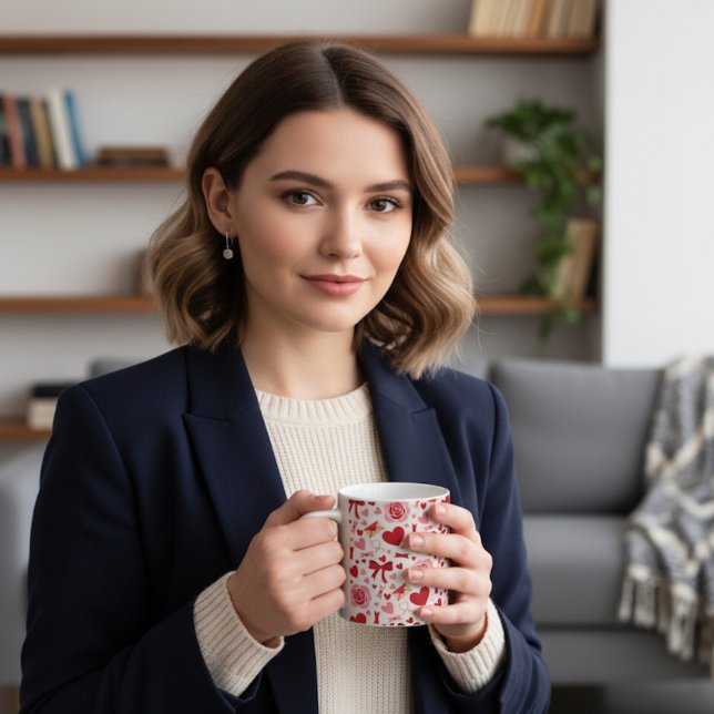Valentinstag-Muster Kaffeetasse (Von Creator hochgeladen)