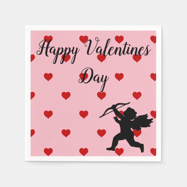 Valentinstag Napkins Serviette (Vorderseite)
