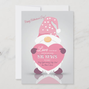 Valentinstag News Schwangerschaftsankündigung Ankündigung