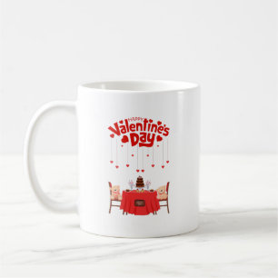 Valentinstag Niedlich Hearts Süßigkeiten Teddy Bea Kaffeetasse