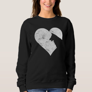Valentinstag Niedlicher deutscher Schäferhund Hund Sweatshirt