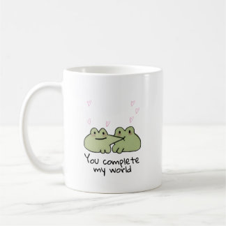 Valentinstag Niedlicher Frosch Liebe Paar Tasse