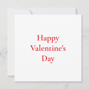 Valentinstag Niedlicher Roter Farbenfroher Romanti Karte