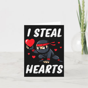 Valentinstag-Ninja Ich stehle Herzen Süße Jungen K Karte