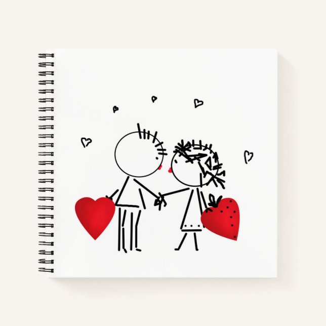 Valentinstag Notizbuch (Vorderseite)
