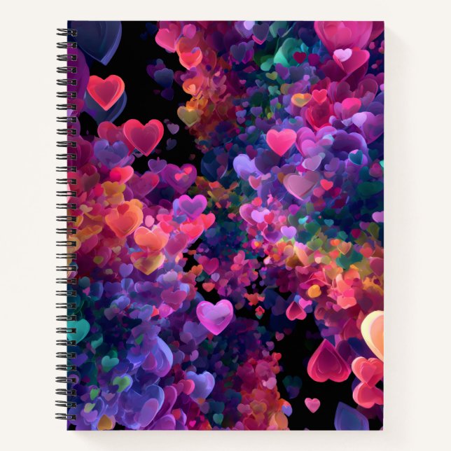 Valentinstag-Notizbuch-Kollektion | Romantisch Notizbuch (Vorderseite)