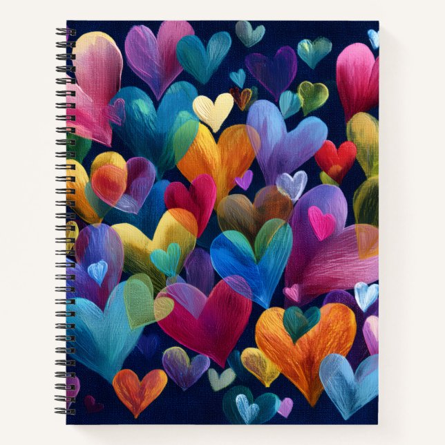 Valentinstag-Notizbuch-Kollektion | Romantisch Notizbuch (Vorderseite)