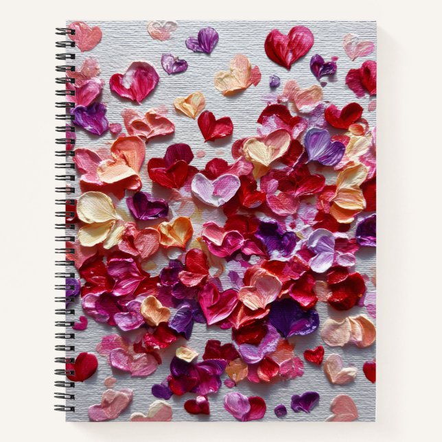 Valentinstag-Notizbuch-Kollektion | Romantisch Notizbuch (Vorderseite)