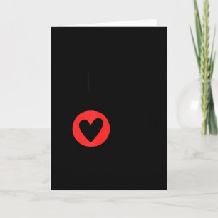 Valentinstag Nur Liebe Schwarz Und Rot Karte