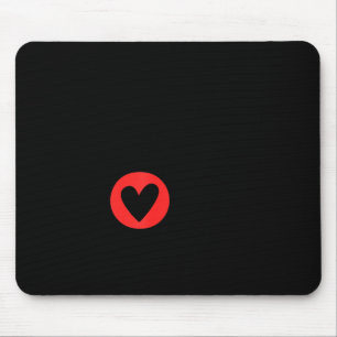Valentinstag Nur Liebe Schwarz Und Rot Mousepad