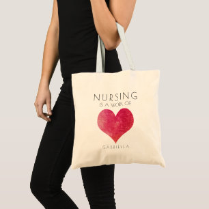 Valentinstag Nursing ist ein Werk von Heart Tote B Tragetasche