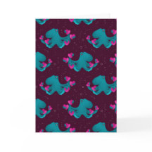 Valentinstag-Oktopus und Herzen