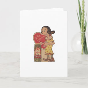 Valentinstag Olivenöl Vintage Feiertagskarte