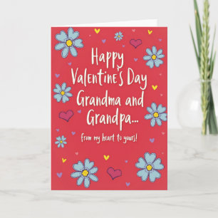 Valentinstag-Oma-Opa-Karte Karte