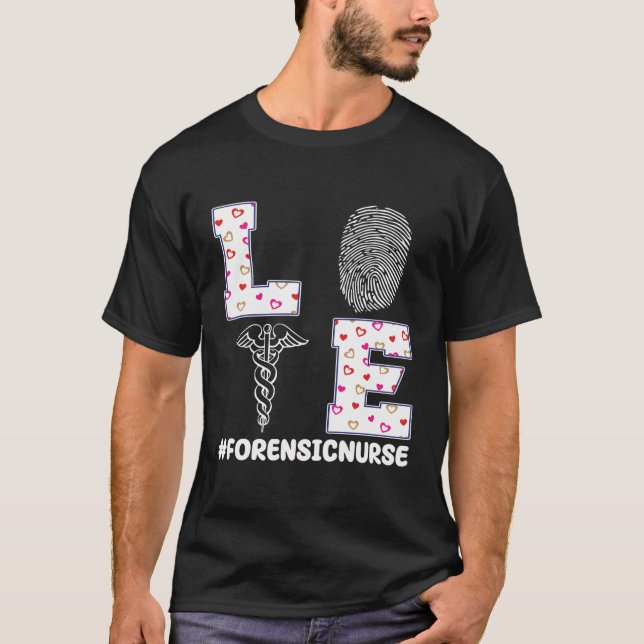 Valentinstag-Outfit der Großforensischen Krankensc T-Shirt (Vorderseite)
