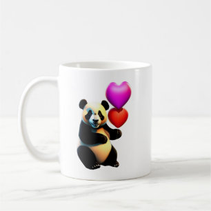 Valentinstag Panda & Herzballon, Valentinstag Kaffeetasse