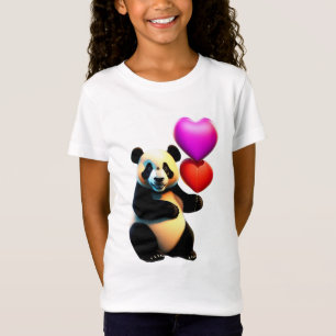 Valentinstag Panda & Herzballon, Valentinstag T-Shirt