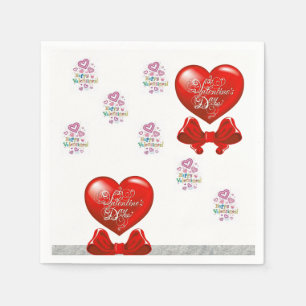 Valentinstag-Papier-Servietten Serviette
