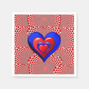 Valentinstag-Papier-Servietten Serviette