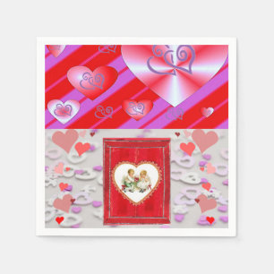 Valentinstag-Papier-Servietten Serviette