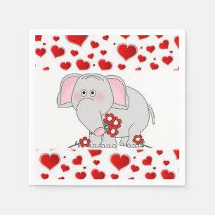 Valentinstag-Papier-Servietten Serviette