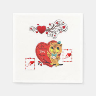 Valentinstag-Papier-Servietten Serviette