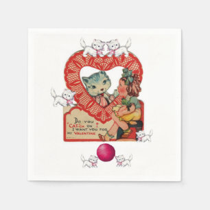 Valentinstag-Papier-Servietten Serviette