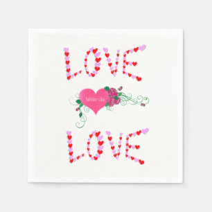 Valentinstag-Papier-Servietten Serviette