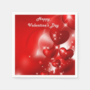 Valentinstag-Papier-Tischdecken Serviette