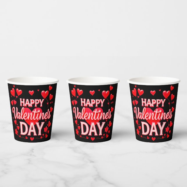 VALENTINSTAG PAPPBECHER (Multi)