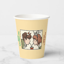 Valentinstag Pappbecher