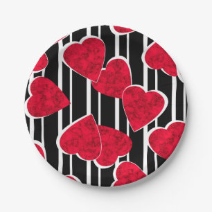 Valentinstag Pappteller