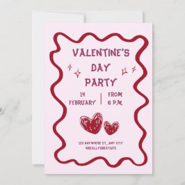Valentinstag-Party Einladung