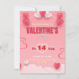 Valentinstag-Party Einladung