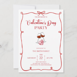 Valentinstag Party Einladung