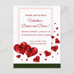 Valentinstag-Party Einladung