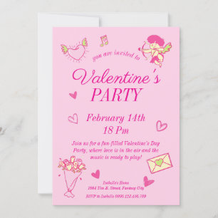 Valentinstag-Party-Einladung Einladung