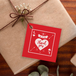 Valentinstag Party Herz und Liebe Rot Geschenkanhänger