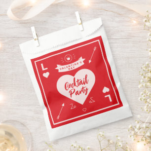 Valentinstag Party Herz und Liebe Rot Geschenktütchen