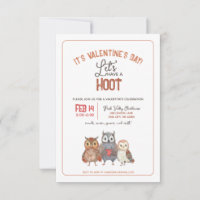 Valentinstag Party Owl Themed