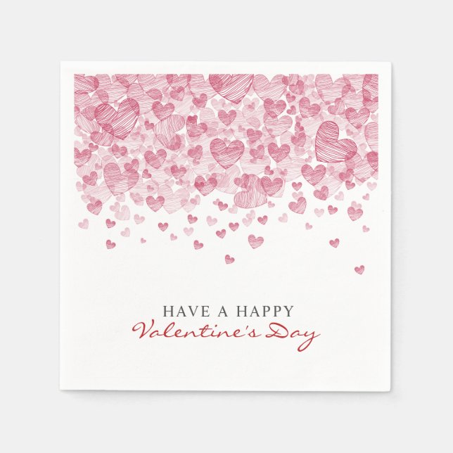 Valentinstag-Party Serviette (Vorderseite)